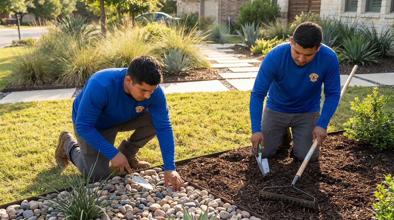 Rock Beds vs. Mulch Beds: What’s Better for Texas Yards?