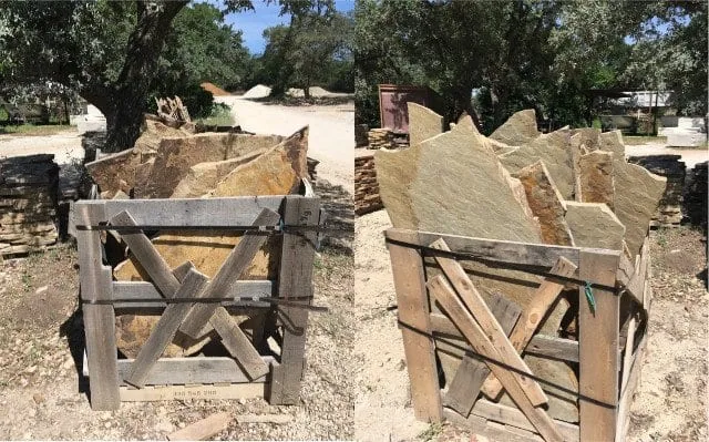 Oklahoma Select — Flagstone material delivered and installed by Canopy Land Solutions in San Antonio, TX